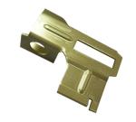 Brass material Custom metal stamping parts for electronics industry, thickness 1