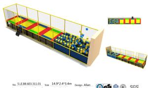 China China Supply 32M2 Indoor CE Certified Trampoline Park Factory Price for Children &amp; Adults wholesale