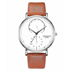 China Waterproof Seal Couple Quartz Watch 20mm Strap Mineral Glass wholesale