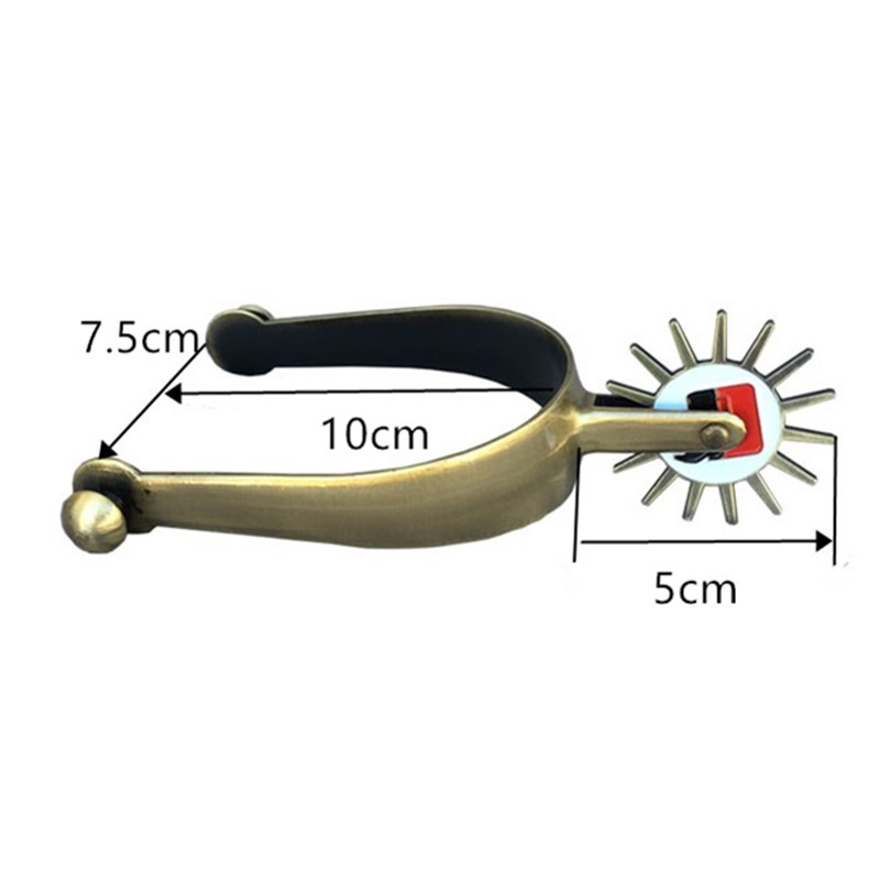 Alloy Horse Spurs Men Rider Horsemanship Western Stainless Steel Equestrian Equipment