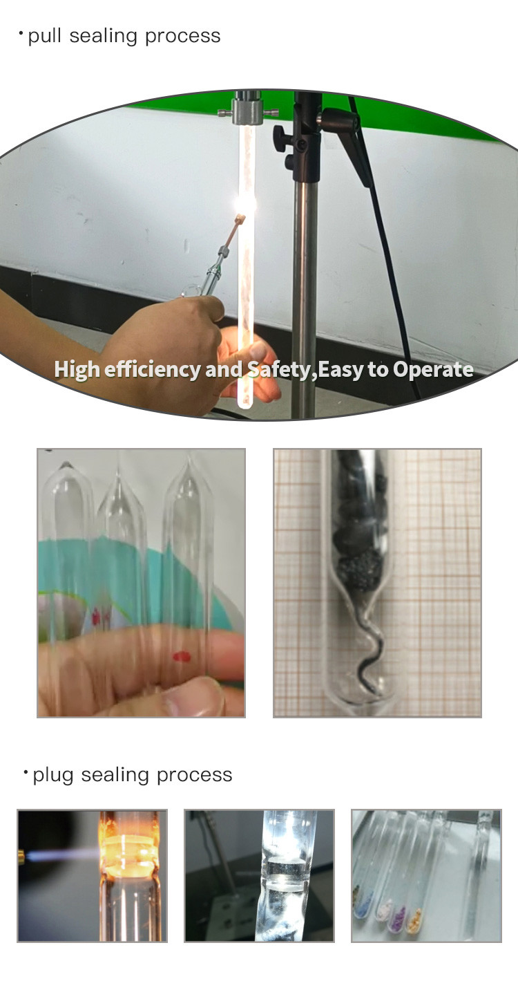 Oxy Hydrogen Flame Vacuum Sealing Machine For 10-25mm Glass Tube