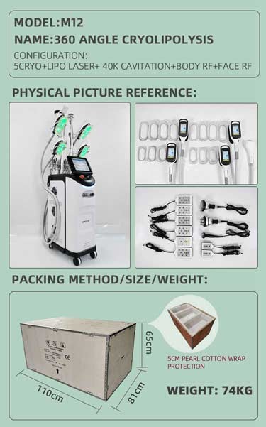 110V 240V 800W Black cryo Coolsculpting Machine