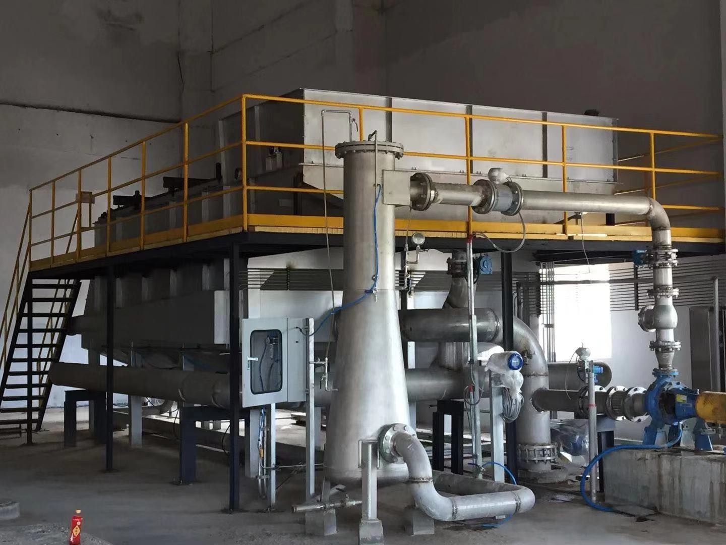 150m3/H Textiles Wastewater Treatment Flotation Unit With Mechanical Skimmer