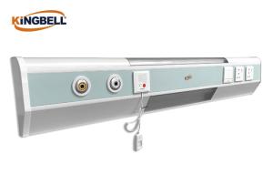 China KB6200B Blue Hospital Bed Head Panel 1000mm Length Two Pcs Gas Outlets wholesale