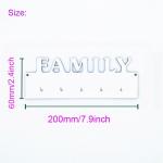 5mm Thickness Sublimation MDF Blanks LOVE HOME FAMILY Wooden Key Sign