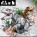 Panrose 611001 Building Blocks Puzzle Brain Dinosaur Series Large Tyrannosaurus