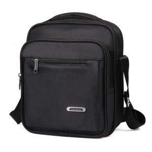 China Solid Mens Canvas Shoulder Bags Buckle Casual Portable Multi Pocket Crossbody Bag wholesale