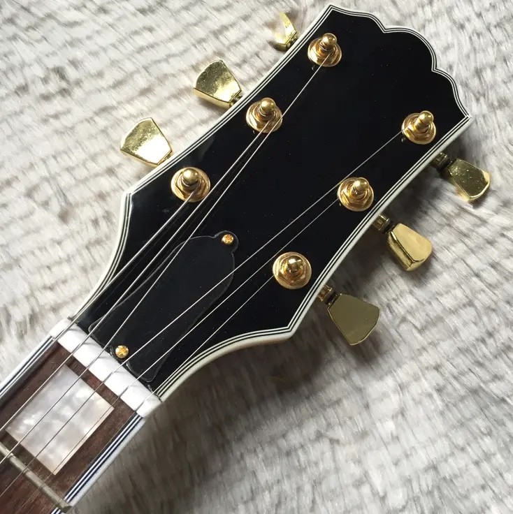Custom Hollow Byrdland Wood Color Gold Hardware Archtop Electric Guitar