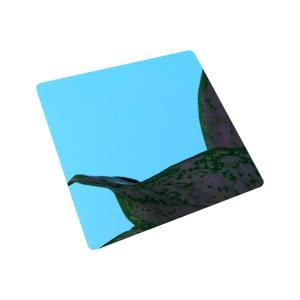China Sapphire Blue Colour Mirror Stainless Steel Sheet Mill Edge wholesale