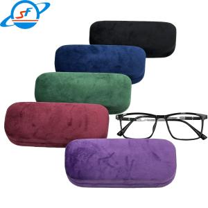 China Lightweight PU Flip Cover Optical Glasses Case Luxurious Scratchproof wholesale