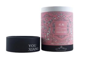China PMS Cylinder Cardboard Packaging With Lids Rolled Edge wholesale