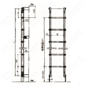 China Aluminium Pipe Vertical Ladder wholesale