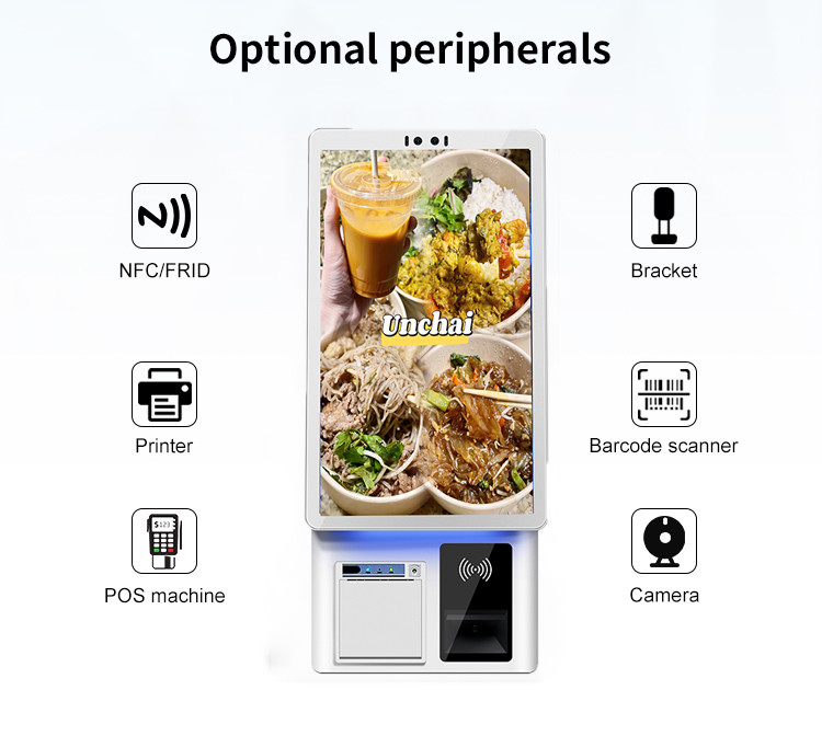 21.5 Inch Self Service Kiosk With Capacitive Touch 10 Point And FHD Screen