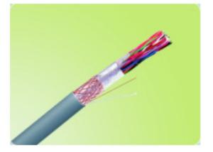 China PE Insulation Fiber Optic Trunk Cable 4.8mm 2 Pair Shielded Cable wholesale
