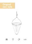 Solar Powered Canopy Lamp for Outdoor Landscape Lighting 48000 Hour Working