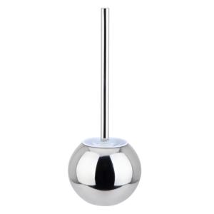China Strong Clean Stainless Steel Toilet Bowl Brush long handle Round Base wholesale