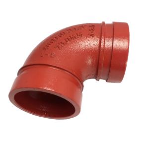 China Fire Fighting Ductile Iron Pipe Fittings Grooved 90 Degree Elbow wholesale