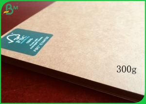 China 300GSM Uncoated Brown Kraft Liner Board Without Impurities For Wrapping Flowers wholesale