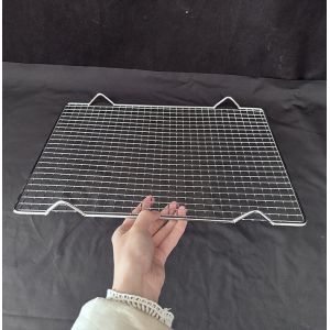China 600*400mm Baking Pan Mesh Barbecue Pizza Cooking Mesh Silver wholesale