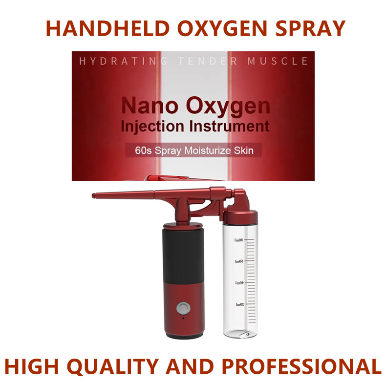 Handheld Oxygen Injector 8W Oxygen Facial Nano Mist Sprayer Mister Device