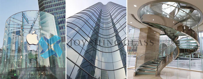 6mm Curved Tempered Glass Guardrail Toughened Glass 5 Times Safety Strength
