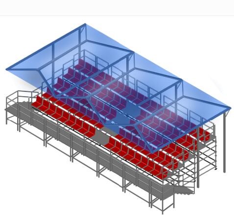 sound structure metal structure outdoor stadium bleacher sport seat