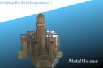 metal houses/metal premises/metal house model/metal premise model/metal model