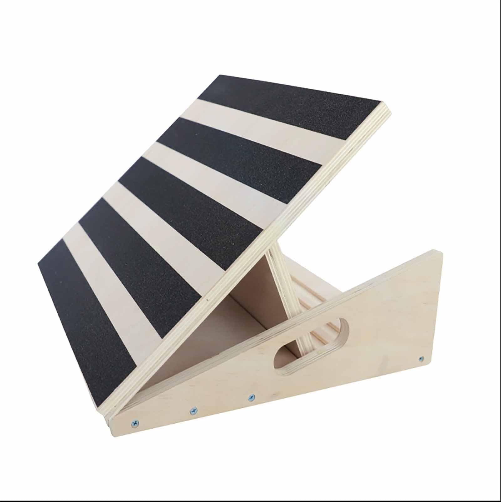 Professional Adjustable Calf Stretcher Multi-gear calf Achilles tendon exercise standing Wooden Slant Board