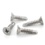 M5.5 Flat Head Self Tapping Metal Screws , GB 13-125mm Stainless Steel Furniture