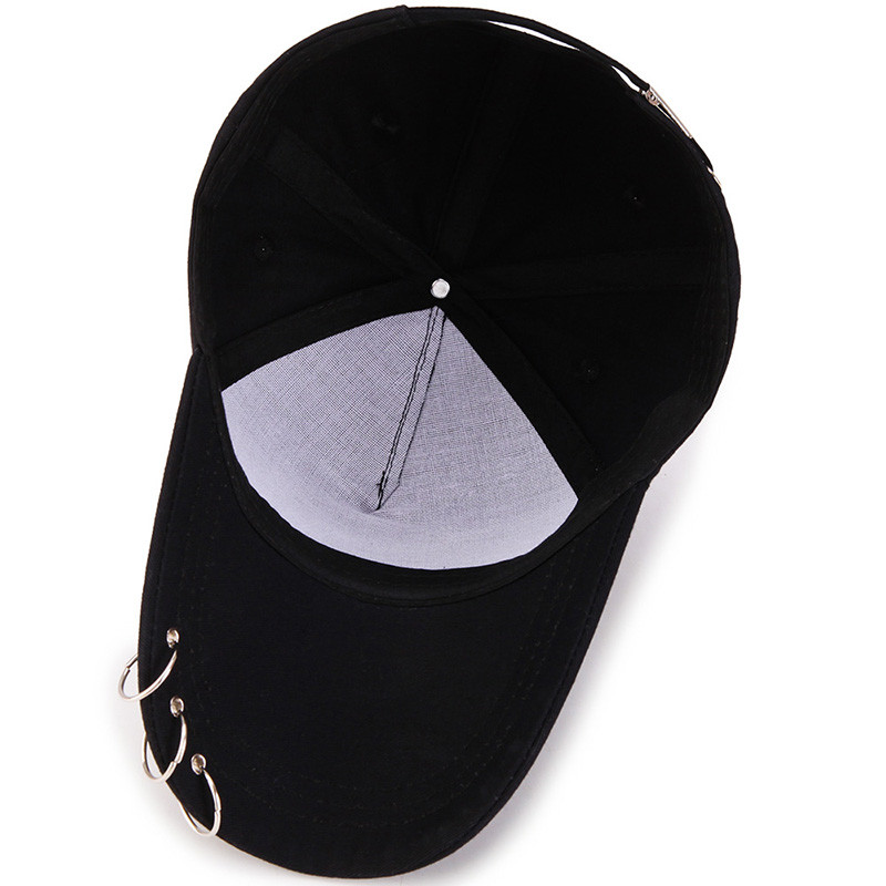 High Quality New Fashion Casual Hip-hop rivets Sport Cap Custom Unisex Ponytail trucker hat color:dark blue size:adult