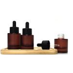Flat Shoulder Glass Serum Bottle Cosmetic Packaging Bottles Leakproof