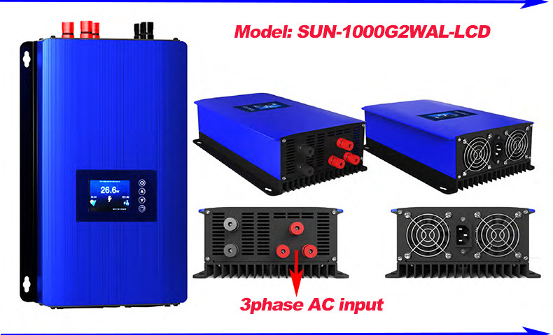 1Kw Grid Tie Wind Inverter Turbine Generator 24V 48V 96V 120V 220V On Grid Wind Turbine Inverter For Home Use