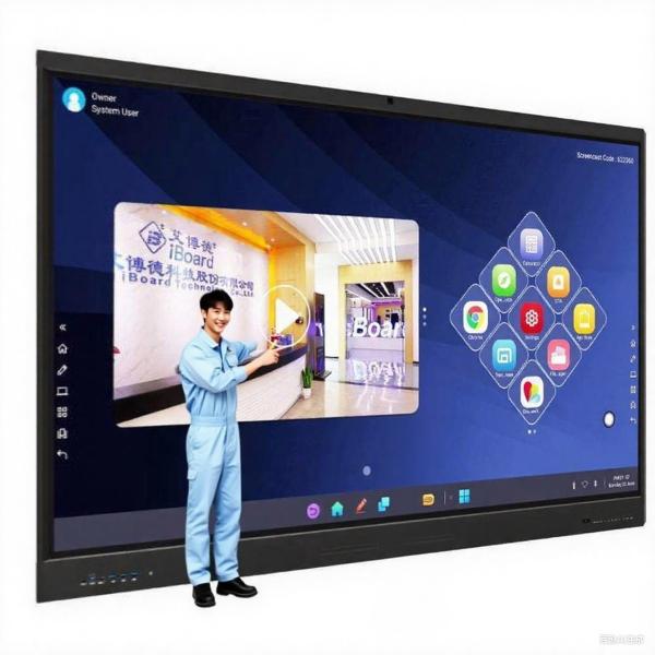 Factory Price 4k 85 Inch Touch Screen Multi-language Software Lcd Smart Board Android Interactive board for school