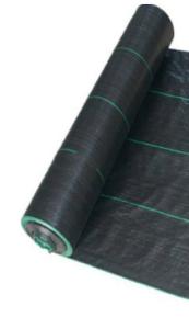 China Plastic Ground Cover Fabric 100% Polypropylene Material Grey Black Color wholesale