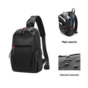 China Hot sell wholesale fashion men custom waterproof shoulder bag crossbody chest sling bag wholesale