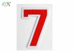 Number 0-9 Novelty Applique Red Chenille Patches Iron Or Sewing On