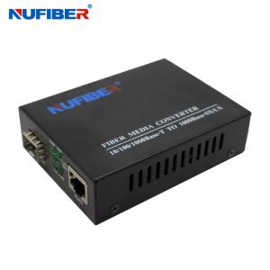 China OEM Gigabit SFP Media Converter 10/100/1000Mbps RJ45 to SFP Slot Optical Transceiver wholesale