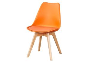 China Beech Wooden PU Leather Dining Chair Strong Air Permeability wholesale