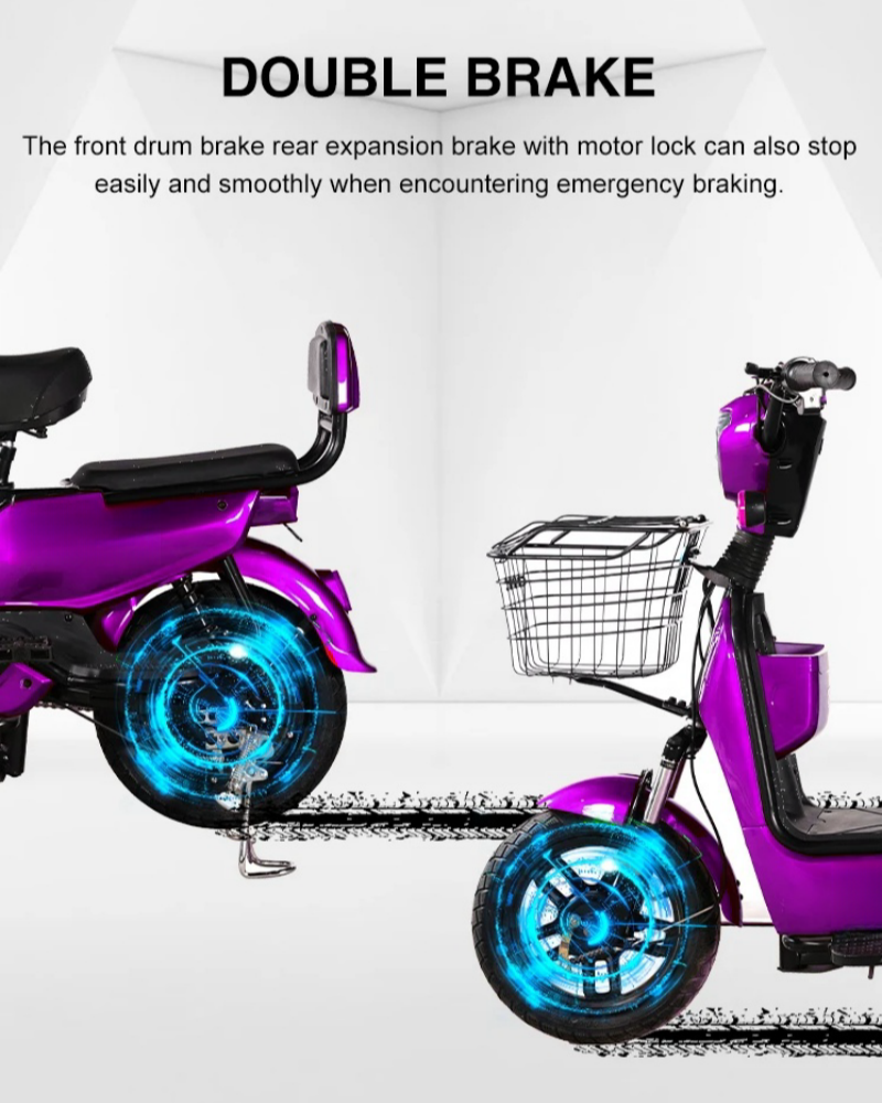 Best Moto Two Seat Electric Motorbike 48V Electric Scooter LED Display Electric Moped For Adult