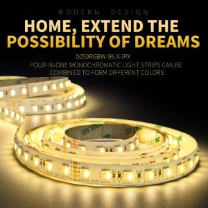 China Copper 500-550lm 20W 84leds/m 5050RGBW led tape strip lights wholesale