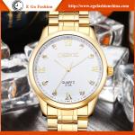 013 Full Gold Stainless Steel Watches Man Watch Quartz Watch Casual Dress Watch