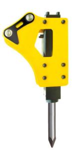 China BeiYi lower noise Rock breaker hammer / excavator mounted vibro hammer / hydraulic breaker high quality wholesale