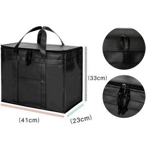 China Black Refrigerated Insulation Cooler Bag Cold With EPE Foil wholesale