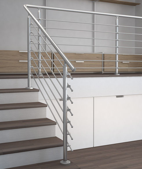 10mm Brushed 320 Satin Stainless Steel Railing Balusters