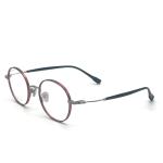 TD065 Lightweight Titanium Frame with retro round eyeshape