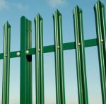 2mm 2.5mm 3mm Green Industria Metal Palisade Fencing Hot Dipped