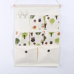 China hanging storage bag pockets organizer door wall chest holder customized hedgehog whale owl wholesale