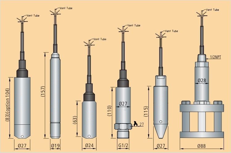 4-20mA 0-5V Submersible Hydraulic Water Level Transmitter For Rivers /Lake