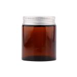 Wholesale Dark Amber Cream Candle Jars Empty Food Storage Glass Jar With Lid