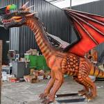 Amusement Park Outdoor Decoration Animatronic Dragons Sunproof